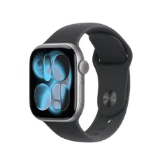 APPLE WATCH SERIES 11 GPS + CELLULAR 42MM SPACE GREY ALUMINIUM CASE WITH BLACK SPORT BAND - M/L