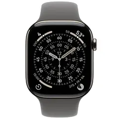 APPLE WATCH SERIES 11 GPS + CELLULAR 46MM NATURAL TITANIUM CASE WITH STONE GREY SPORT BAND - M/L