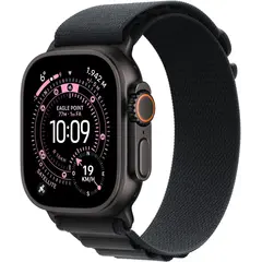 APPLE WATCH ULTRA 3 GPS + CELLULAR 49MM BLACK TITANIUM CASE WITH BLACK ALPINE LOOP - MEDIUM