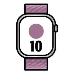 Apple Watch Series 10 GPS + Cellular 46mm Ouro Rosé com Pulseira Plum | Loja BluePixel