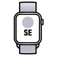 Apple Watch SE GPS 40mm Prateado com Pulseira Blue Cloud | Loja BluePixel