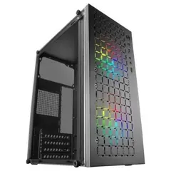 Caixa MARS GAMING MC-CORE FULL METAL Micro ATX com vidro e ventoinhas RGB - Preto