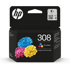 HP 308 Tri-Color Original Ink Cartridge