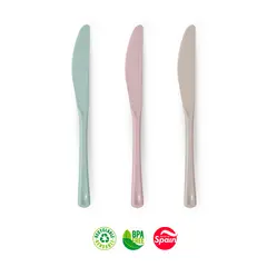 Facas Plástico Reutilizáveis 26cm Sortido 6un