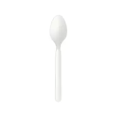 Colheres Sopa C-PLA Reutilizáveis 16cm Branco 100un