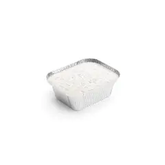 Embalagem Alimentar Alumínio 0450ml Retangular c/Tampa 100un