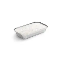 Embalagem Alimentar Alumínio 0600ml Retangular c/Tampa 100un