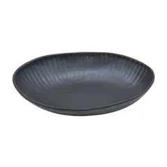 Saladeira 26.5x19.6x5cm Melamina Oval AQUA BLACK 1un