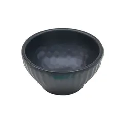 Molheira 08x4cm Melamina Redonda AQUA BLACK 1un