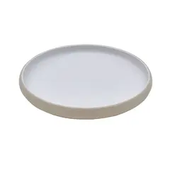Prato 22x2.5cm Melamina Redondo MICHELIN SAND/WHITE 1un