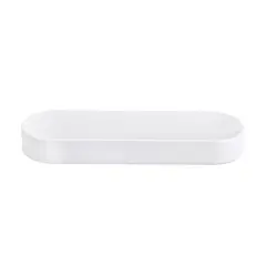 Prato 30x9x3cm Melamina Oval ESSENTIA Branco 1un