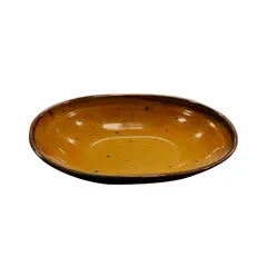 Tigela 24.1x15.6x5.4cm Melamina Oval TERRACOTA Ambar 1un