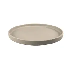 Prato 27cm Porcelana Borda Alta ARTZA Cinzento 1un