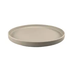 Prato 23cm Porcelana Borda Alta ARTZA Cinzento 1un