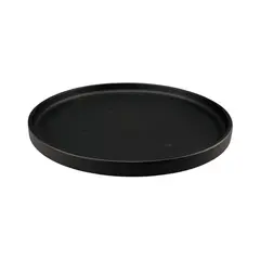 Prato 27cm Porcelana Borda Alta LUUMIL Preto 1un
