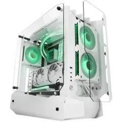 Gabinete MARS GAMING MC-EDGE OPEN AIR ATX com 3 Painéis de Vidro Temperado Branco | bluepixel.pt