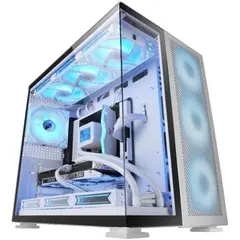 Gabinete MARS GAMING MC-NOVA2 E-ATX com Painéis de Vidro Temperado e Suporte para Refrigeração Líquida | bluepixel.pt