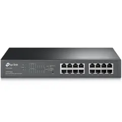 Switch TP-LINK TL-SG1016PE Gigabit 16 Portas PoE+ 110W - Rede Empresarial Fiável