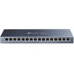 Switch TP-LINK 16-Port Gigabit Desktop RJ45 em Aço - Rede Profissional e Confiável