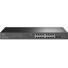 Switch TP-LINK JetStream 18 Portas Gigabit com PoE+ e SFP | Rede Empresarial de Alta Performance
