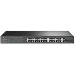 Switch TP-LINK Omada 24-Port 10/100 Mbps + 4-Port Gigabit PoE+ | Loja BluePixel
