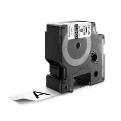 Fita de Poliester 24mm x 5,5m Preto/Branco - Marca 195 | Loja BluePixel