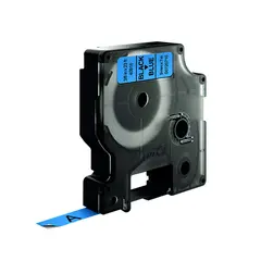 Fita Vinil 9mmx7m Preto/Azul - Marca 195 | BluePixel.pt