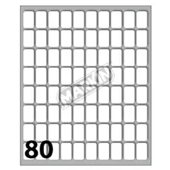 Etiquetas 016x010mm 10Fls Cod 12 Markin 800un