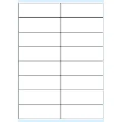 Etiquetas 105x036mm 100Fls A4 Transparente Mate 1600un