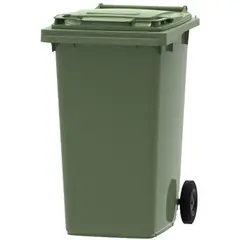 Contentor de 240L em Polietileno com 2 Rodas e Tampa Verde | Loja BluePixel