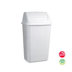 Contentor de 30L em plástico branco com tampa basculante | Marca 359 | Loja online bluepixel.pt
