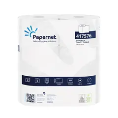 Papel Higiénico Doméstico 50mts 2Fls 31g PAPERNET 6 Rolos