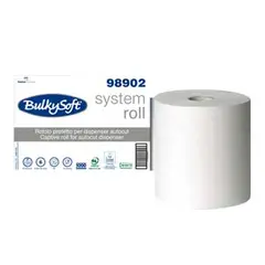 Rolo Toalhas Mão AutoCorte 250mx21cm 2Fls BULKYSOFT 6un