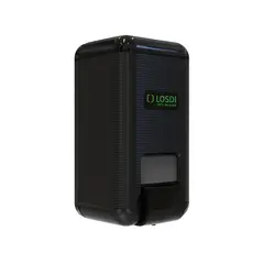 Saboneteira Enchimento Plástico EcoLuxe Preto LOSDI 1L