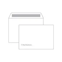 Envelopes 114x162mm C6 Branco 090gr Autodex 500un
