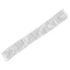 Argolas Espiral Metálicas Passo 5:1 38mm Prata - Embalagem 25un | Loja BluePixel