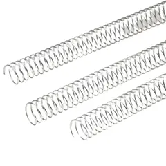 Argolas Espiral Metálicas Passo 5:1 48mm Prata - Embalagem 25 unidades | Loja BluePixel
