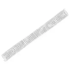 Argolas Espiral Metálicas Passo 5:1 34mm Prata - Pack de 25 | BluePixel