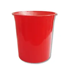 Papeleira de 18L em Plástico Vermelho Transparente | Loja BluePixel