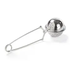 Infusor de Chá Bola Perfurada com Pinça Aço Inoxidável