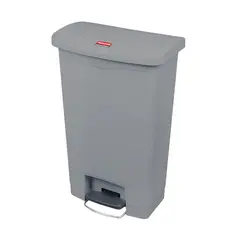Contentor 50L Resina Slim Jim Step-On Cinza | Gestão de Resíduos Eficiente