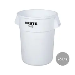 Contentor 76L Plástico Brute Redondo sem Tampa Branco | Marca 401 na bluepixel.pt