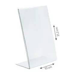 Expositor Suporte Porta Folhetos Acrílico 1/3 A4 | Loja BluePixel.pt