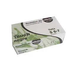 Luvas Nitrilo Tamanho S s/Pó Preto 100un