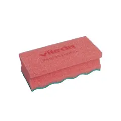 Esfregão Esponja 6x14cm Vileda Professional Vermelho 10un