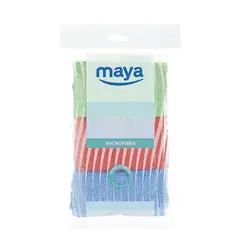 Pano Microfibra 30x32cm Sortido Pack 3un