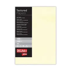 Papel A4 Verge 100g Apli Creme 100 Folhas