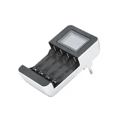 Carregador Pilhas AA e AAA 4 NiMH c/ LCD