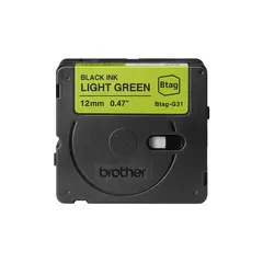 Fita Btagg31 12mm x 4m Verde/Preto | Etiquetas resistentes para diversas aplicações