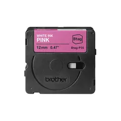 Fita Btagp35 12mmx4mts Rosa/Branco - Decoração e Artesanato | bluepixel.pt